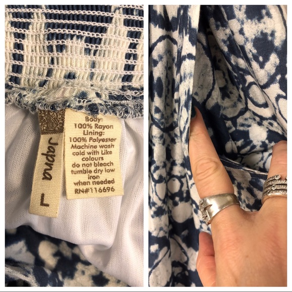 Sold JAPNA TIE DYE BLUE POCKET SKIRT - Picture 6 of 7